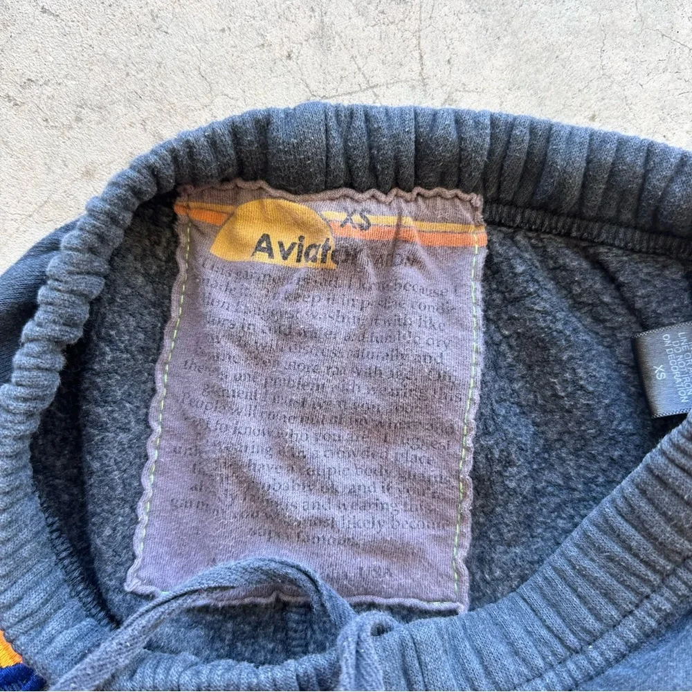 Aviator Nation Blue Striped Sweatpants - Picture 3 of 7